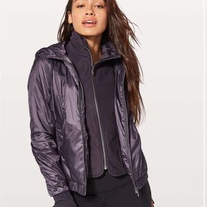 Lululemon Scuba Hoodie *Glyde Boysenberry Size 10 Removable Front Panel